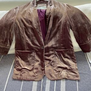 Velvet blazer